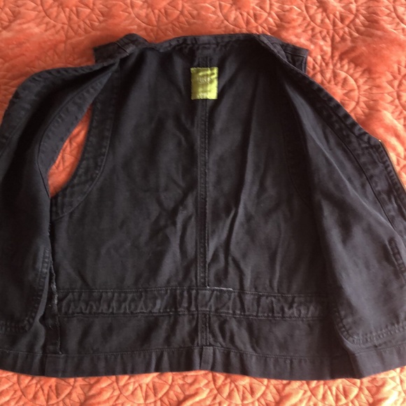 Pulp Black Denim Motorcycle Vest Size-S - Picture 3 of 3